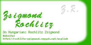 zsigmond rochlitz business card